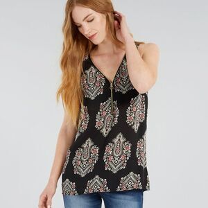 KISMET Partial Zip Front Top Size Extra Small